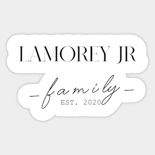 Lamorey Jr Family EST. 2020, Surname, Lamorey Jr Sticker